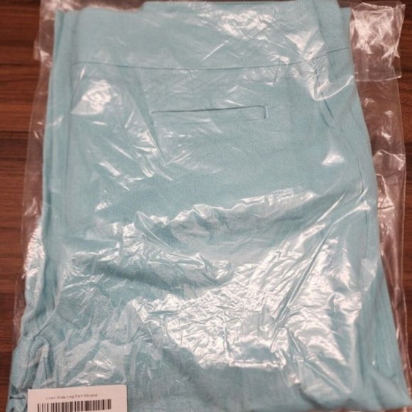 Chadwicks of Bosten Mineral Linen Wide Leg Dress Pants Size 4 NWT - Picture 3 of 4